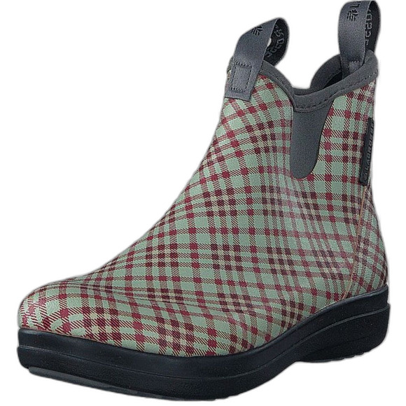 LaCrosse Shoes - Lacrosse style Hampton red tweed Plaid Ankle Rain Boots size 10